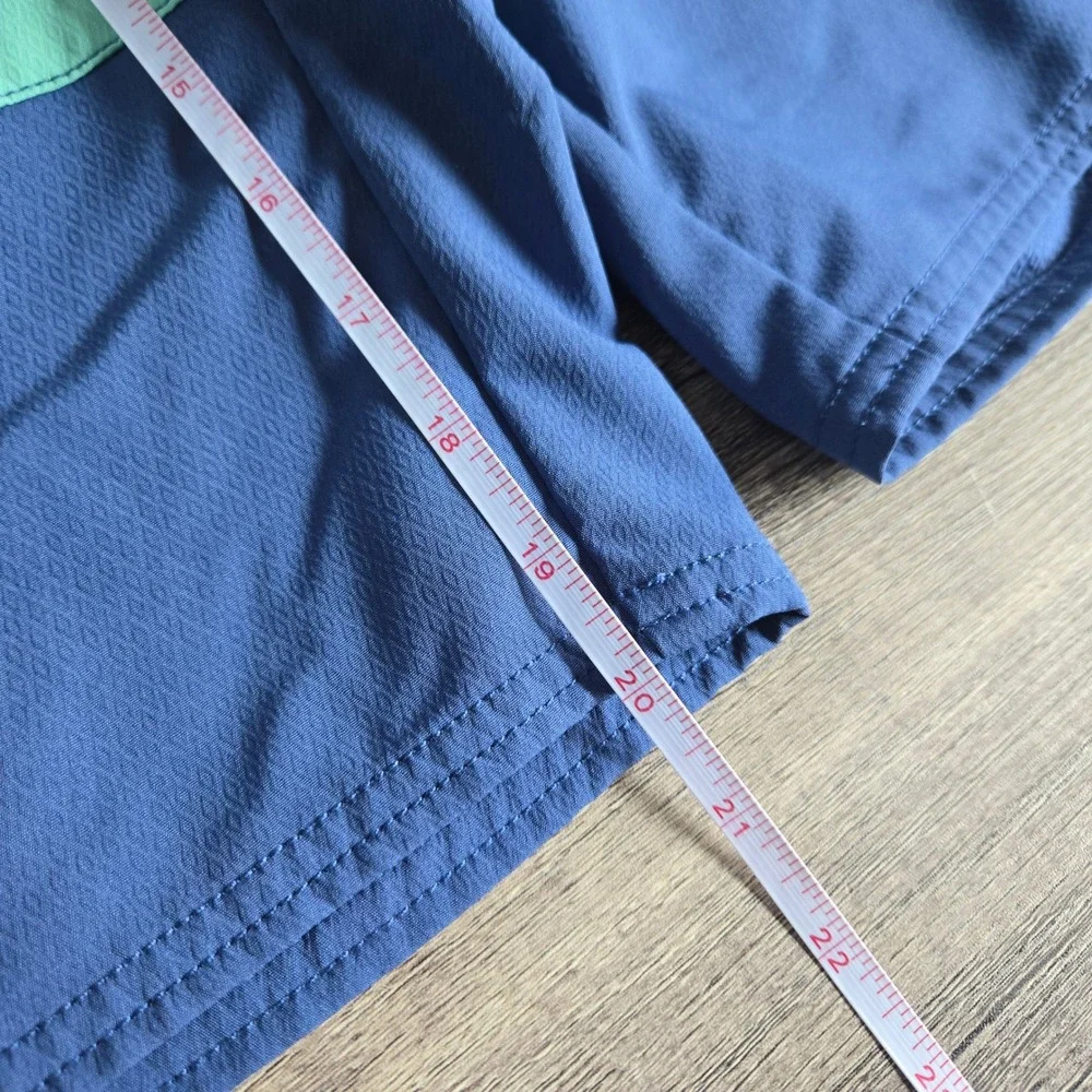 Vineyard Vines Mens Colorblock Board Shorts Pink Blue Turquoise Size 35
